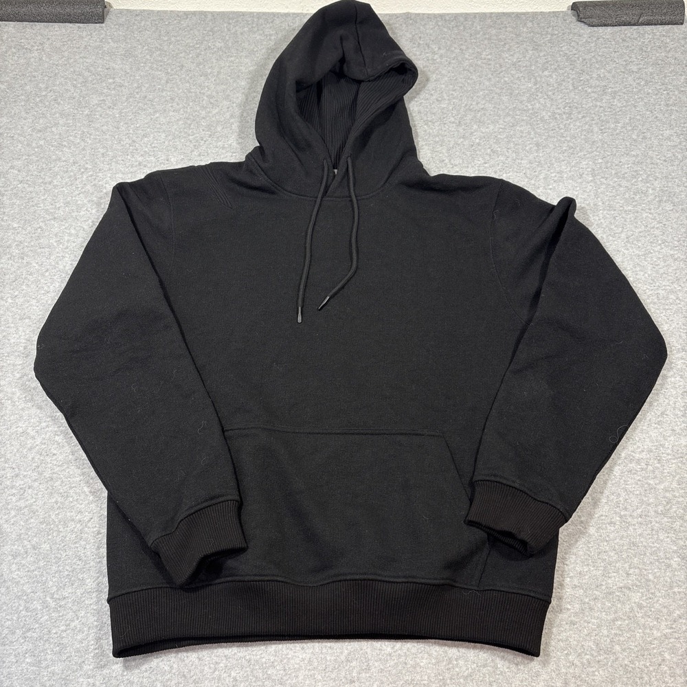 XLIM Ep.6 01 Hoodie Black Sz L Wool Blend Pullover Sweatshirt Streetwear Korea